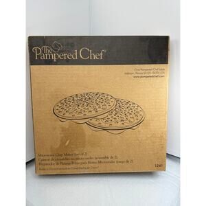 Pampered Chef Microwave Chip Maker Set 2 Silicone Trays Original Instructions